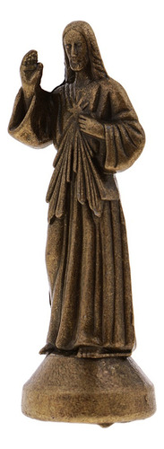 ' Figura Religiosa Decorativa, Jesucristo, Bronce, 5 Cm