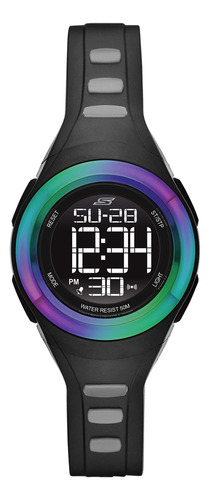 Reloj Skechers Tennyson Con Cronógrafo Digital Negro Sr2099