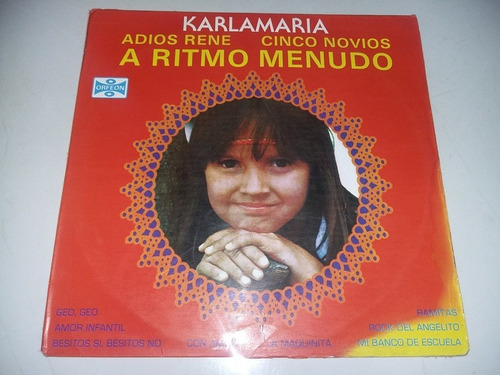 Lp Vinilo Disco Acetato Vinyl Karla Maria Adios Rene Menudo