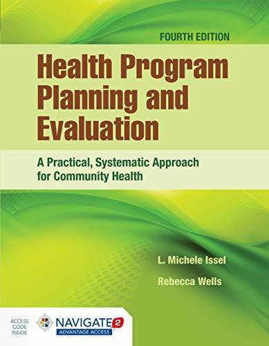 Book : Health Program Planning And Evaluation A Practical,.