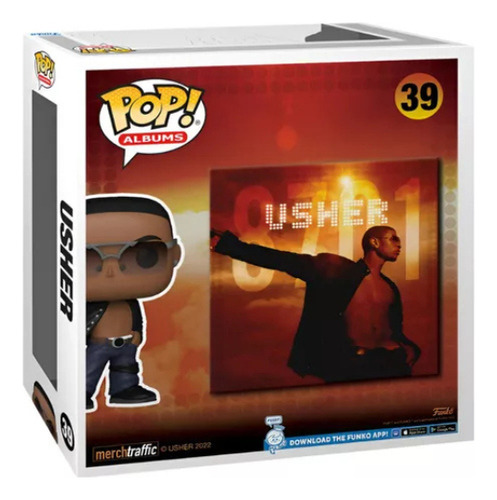 Figura de Acción Pop Albums Usher 8701 En Vinilo Funko
