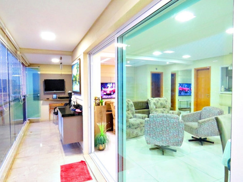 Imagem 1 de 27 de Apartamento Maravilhoso Rosa Ville - 150m²| 3 Suites | Varanda Gourmet | 3 Vagas