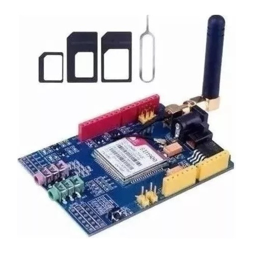 5 X Arduino Shield Modulo Gsm Gprs Sim900 Quad Band + Antena