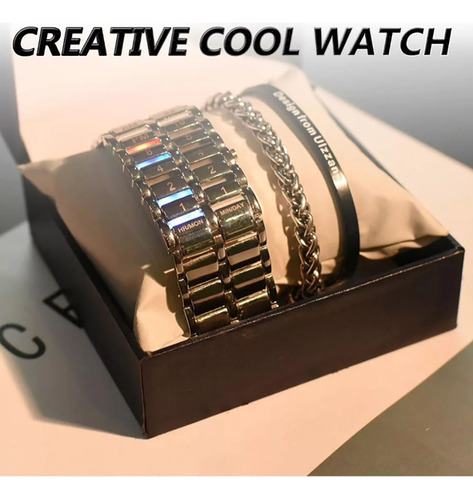 Binario Reloj De, Unisex Binario Led, Material De
