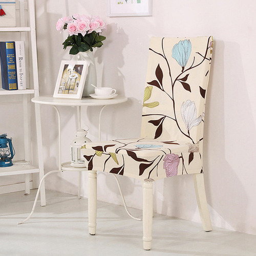 Funda De Silla Elástica Con Estampado De Poliéster Extraíble