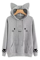 Comprar Polera Gato Dormilon, Poleras Kawaii Con Orejitas