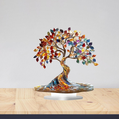 Letrero De Árbol Acrílico 2d, Decoración Artesanal,