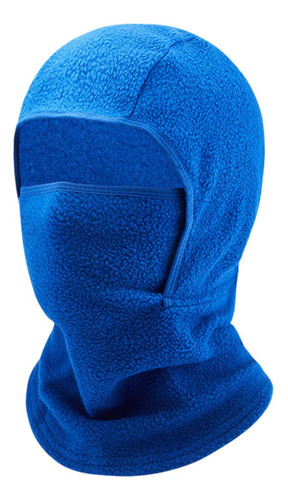 Niños Fleece Balaclava Warmer Para La Escalada Azul Oscuro
