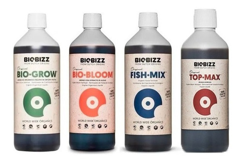 Biobizz Combo Grow , Bloom , Fish Mix  Y Top Max 250ml 