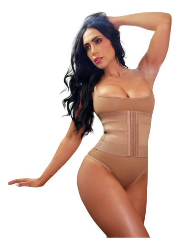 Body Brasileño Ultra Reductor Invisible Doble Faja Premium Chocolate G