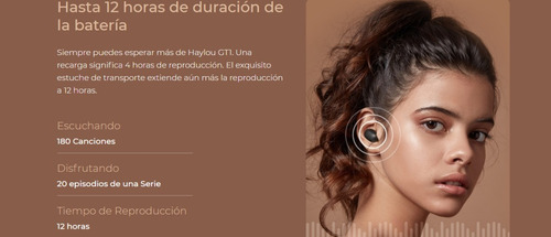Imagen 8 de 9 de Auriculares in-ear gamer inalámbricos Haylou GT Series GT1 negro