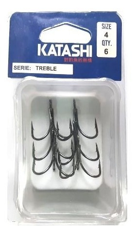Triple Pateja Katashi N 4 Para Reemplazo De Señuelos X 6 Un