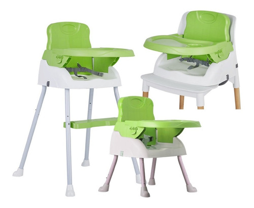 Silla De Comer Bebe Booster 3 En 1 Ok Baby Plegable 2alturas