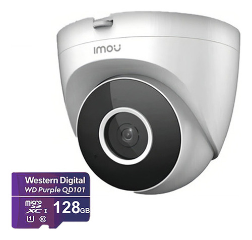 Imou Cámara Turret Se Ip Ipc-t22en-plus-128 Domo Wifi 2 Megapíxeles Micrófono Integrado Detección De Humanos Notificaciones Uso Interior Con Microsd 128gb Fácil Instalación T22en Cctv