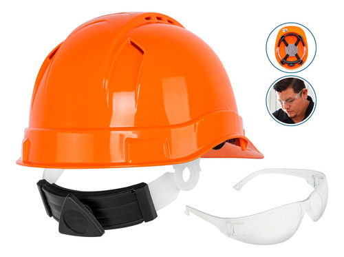 Kit De Seguridad, Casco + Lentes