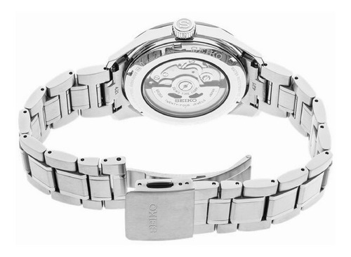 Reloj Seiko Presage Sharp Edged Series Automatic Spb165j1 Color de la malla Plateado Color del bisel Plateado Color del fondo Plateado