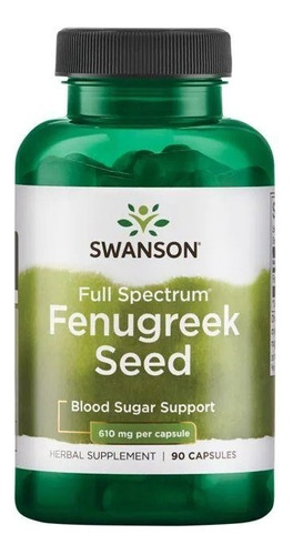 Fenogreco 610mg X 90 Capsulas - Swanson