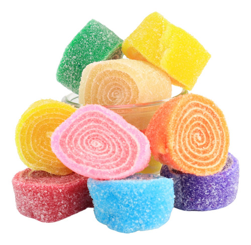 Gomitas De Rollo De Colores Y Sabores Frutales 1 Kilo