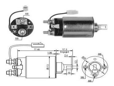 Solenoide Mitsubishi Mazda  2200/2500 12v Arranque