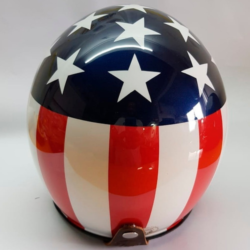 Imagem 5 de 5 de Capacete Old School Peter Fonda Harley Davidson Rebaixado