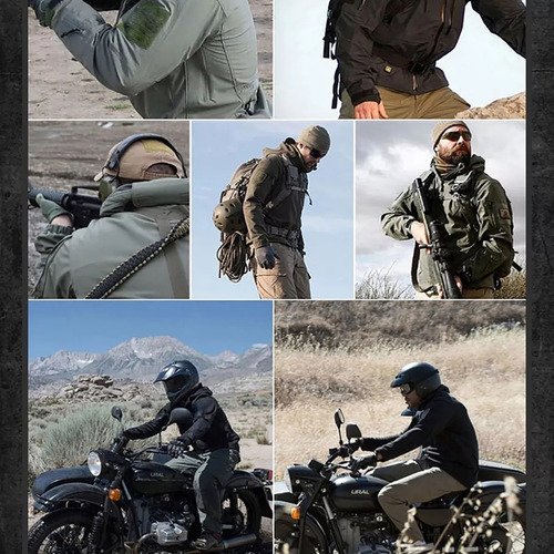Chaqueta Táctica Impermeable Soft Shell Shark Skin Para Hombre