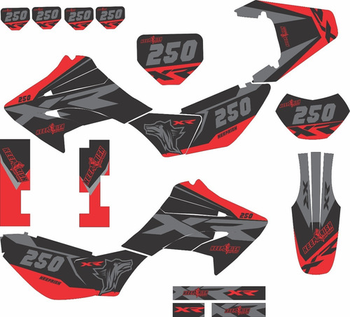 Kit Gráfico Tornado Xr250 2008 Adesivo 0.60 Mm Cola 3m Kr203