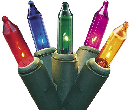 Juego De 35 Mini Luces Navideñas Multicolores Con Espacio En