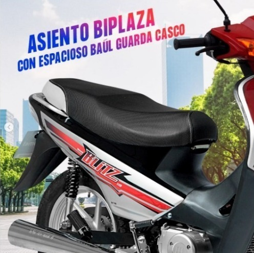 Imagen 13 de 18 de Motomel Blitz Full Con Alarma 110 Rojo V8 0km 2023 Ap Motos