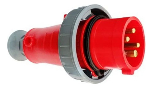 Plugue Industrial N4276w 3p+t 32a 380/440v 6h Ip67 Vm Steck Cor Vermelho