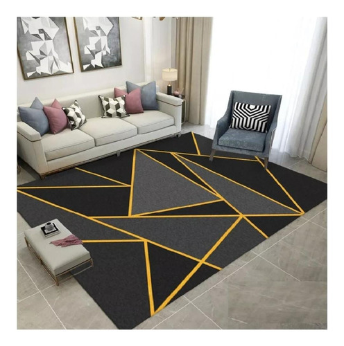 Alfombras Lisas Estampadas 3d 240x200cm Para Living U Hogar