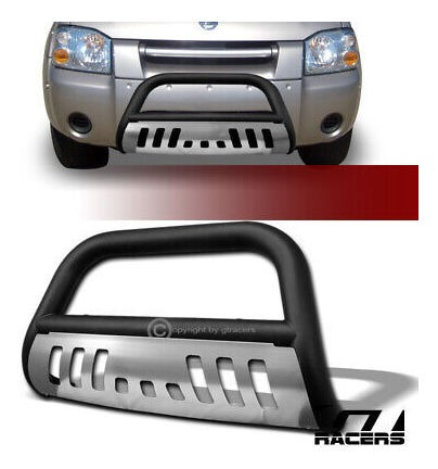 For 2001-2004 Nissan Frontier Matte Blk Bull Bar Brush B Gt2