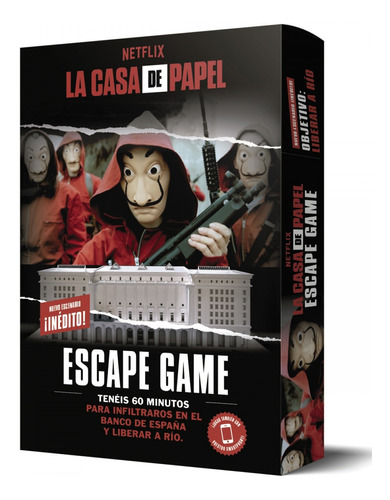 Libro La Casa De Papel. Escape Game. Objetivo: Liberar A Río