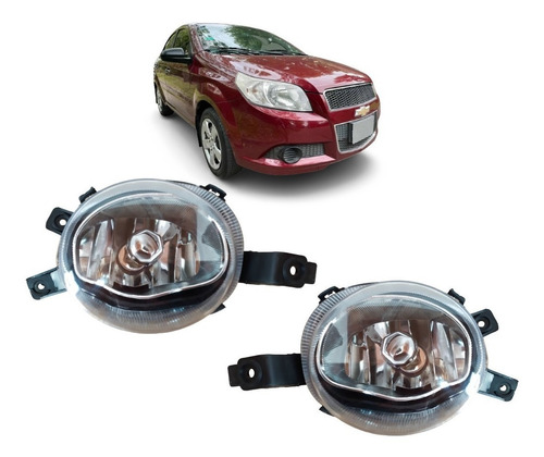 Juego Faros Auxiliar P/ Chevrolet Aveo G3 2012 2013 2014