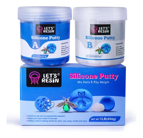 Masilla Para Hacer Moldes De Silicona Lets Resin 454g