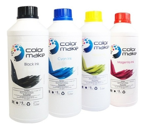 Kit 4 Litros Tinta Compatible Epson Dye Colormake