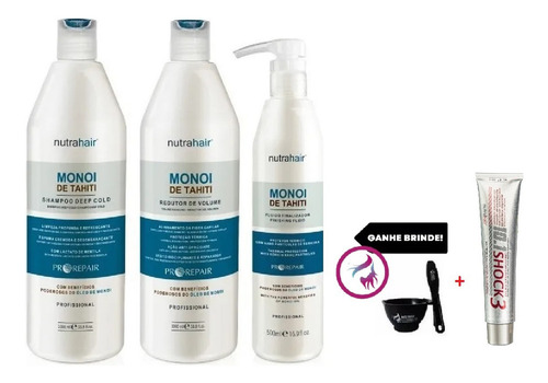 Progressiva Monoi De Tahiti (3 Ítens) Nutra Hair