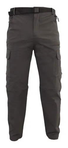 Pantalón cargo de gabardina elastizado tiro ALTO.