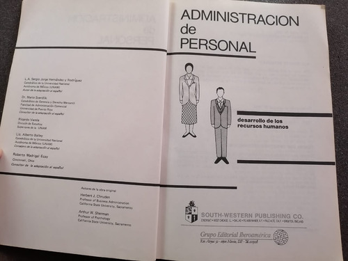 Administración De Personal Desarrollo De Recursos Humanos (Usado)