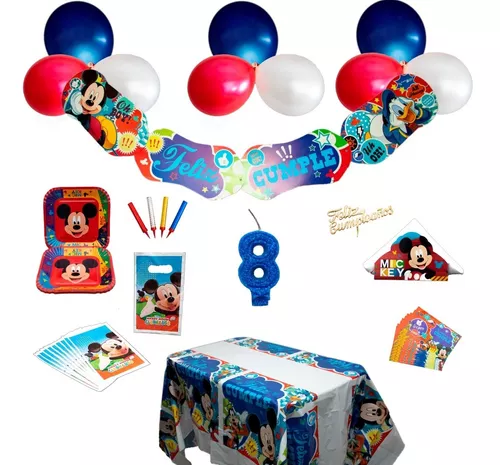 Pack Cotillón Decoración Cumple Infantil Mickey Mouse