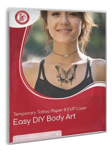 ¡burbuja Pop! Papel De Tatuaje Temporal Para Impresoras Láse