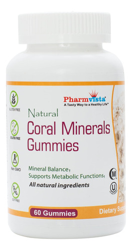 Pharmvista Gomitas De Calcio De Coral Con Minerales Traza  S