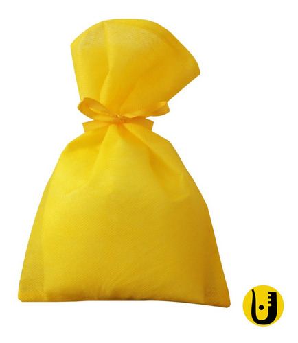 Imagem 1 de 1 de 50 Saquinhos Sacolinhas Tnt 15x23 Amarelo Cetim Amarelo