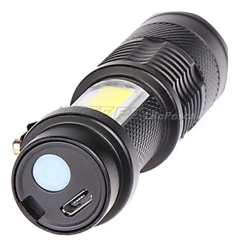 Lantena Tática De Mão Cmik Led Usb Com Estojo