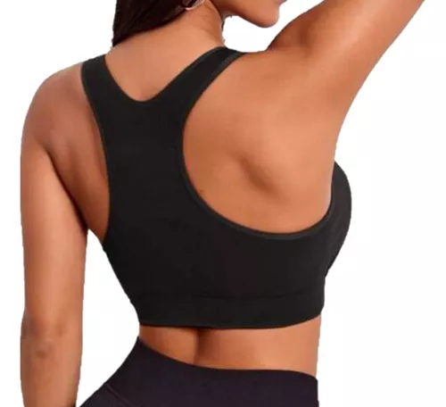 Corpiño Top Deportivo Arena Sports Bra Hera (D-Cup) - Negro — BTU