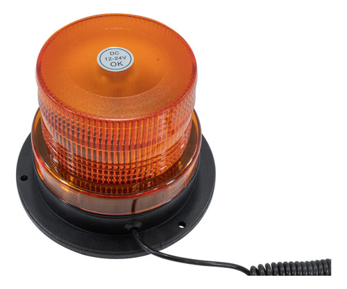 Torreta 12 Led Ambar Encendedor Imán 12v A 24v 13 X 9.5 Cm