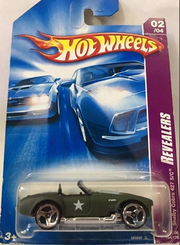  Hot Wheels Shelby Cobra 427 Army Hw 1/64 Sellado Original