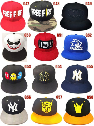 Imagen 5 de 9 de Gorras Mayoreo 50 Piezas A Escoger Niño Y Adulto Unisex