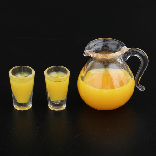 3 Juegos De Botellas Y Tazas De Bebidas En Miniatura Para
