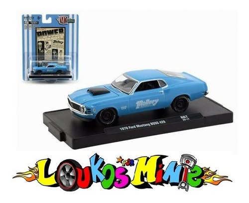 M2 1970 Ford Mustang Boss 429 Auto-drivers R67 Mallory 1:64