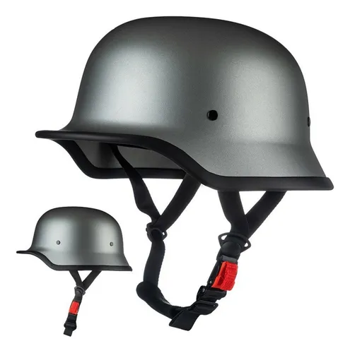 Casco De Moto Vintage Personalizado For Adultos Medio Cuotas